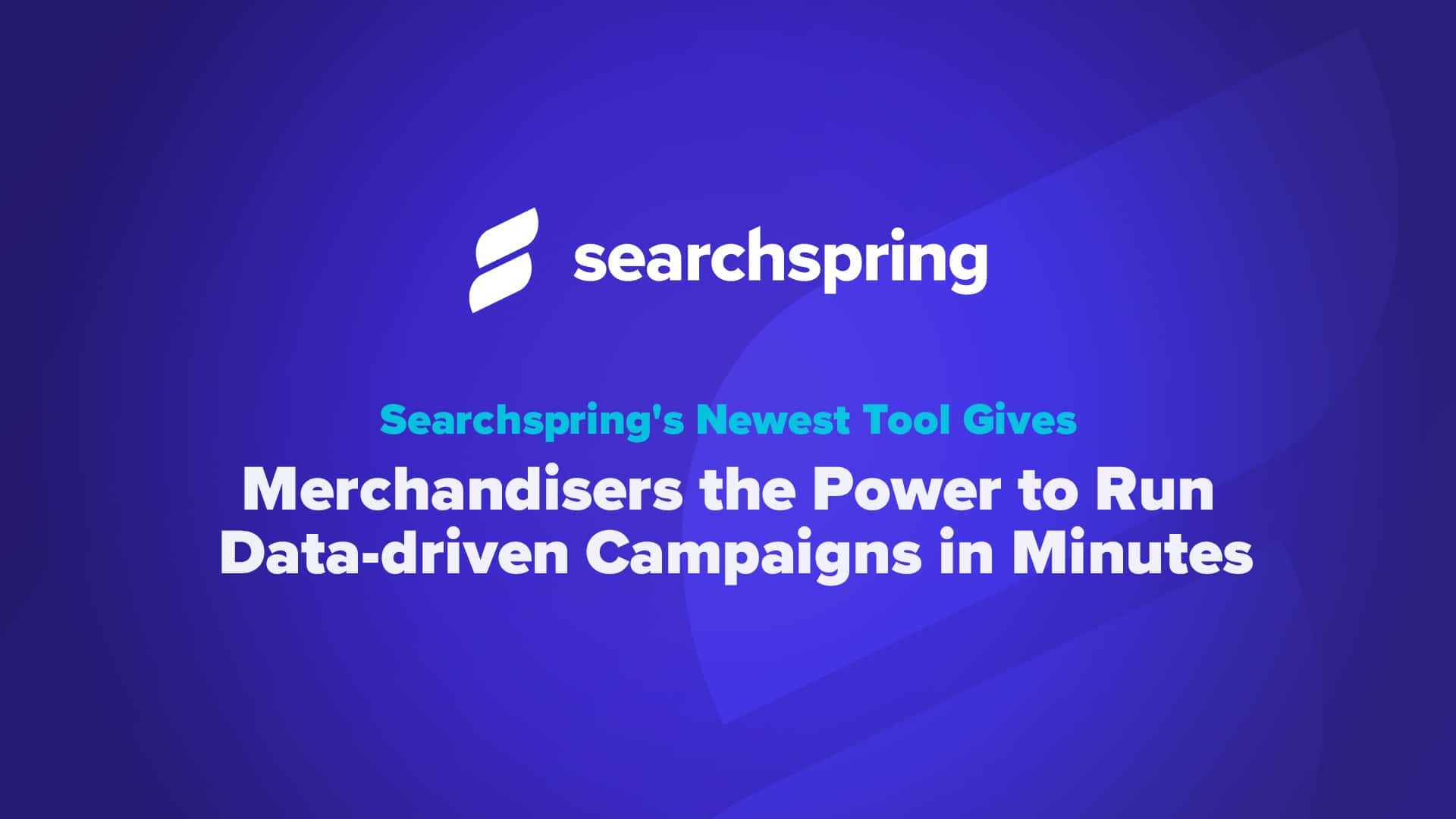 Data driven campaigns for ecommerce