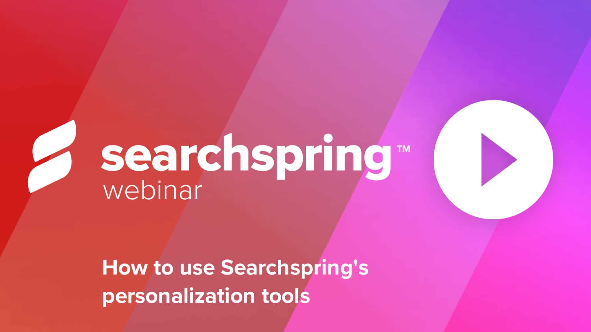 Searchspring new ecommerce personalization tools