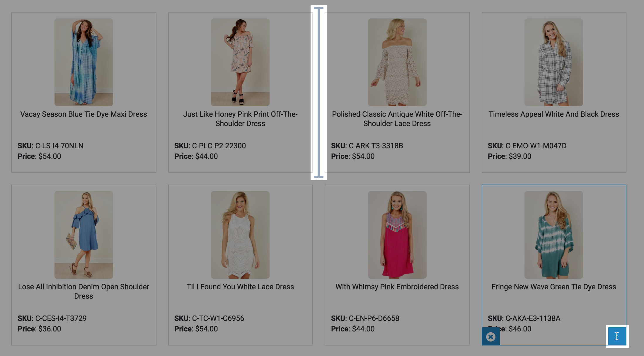 updates with visual merchandising ui cursor