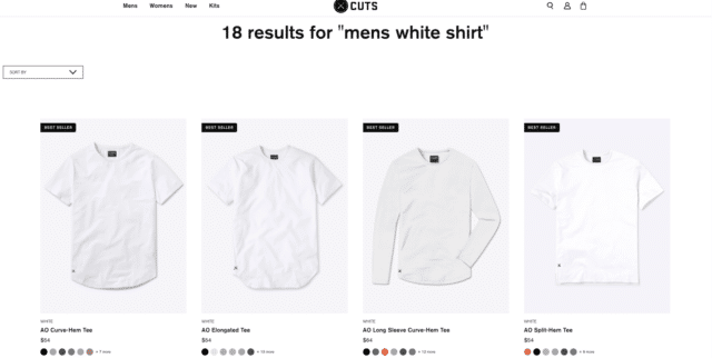 cuts clothing white t shirt image search, best sellers boosted to the top of the page 