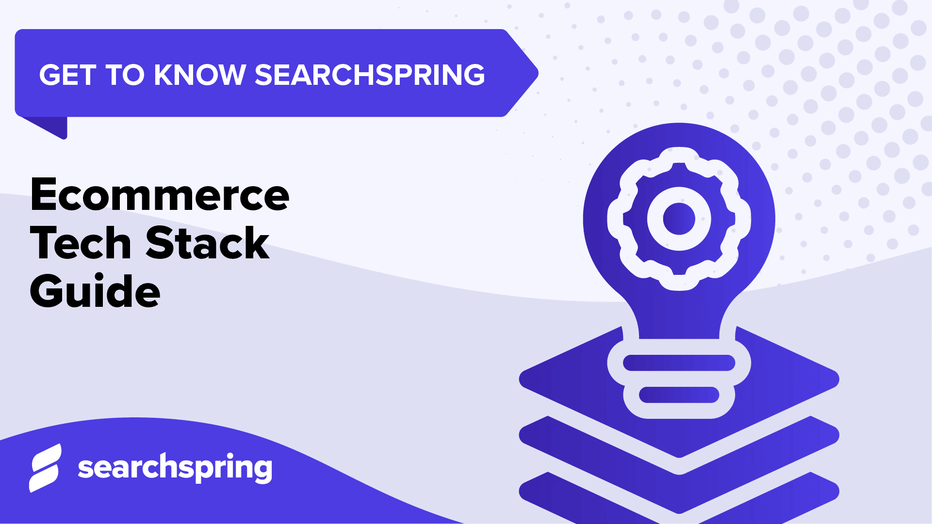 Ecommerce Tech Stack Guide _ Get to know Searchspring _ Searchspring logo _ light bulb icon