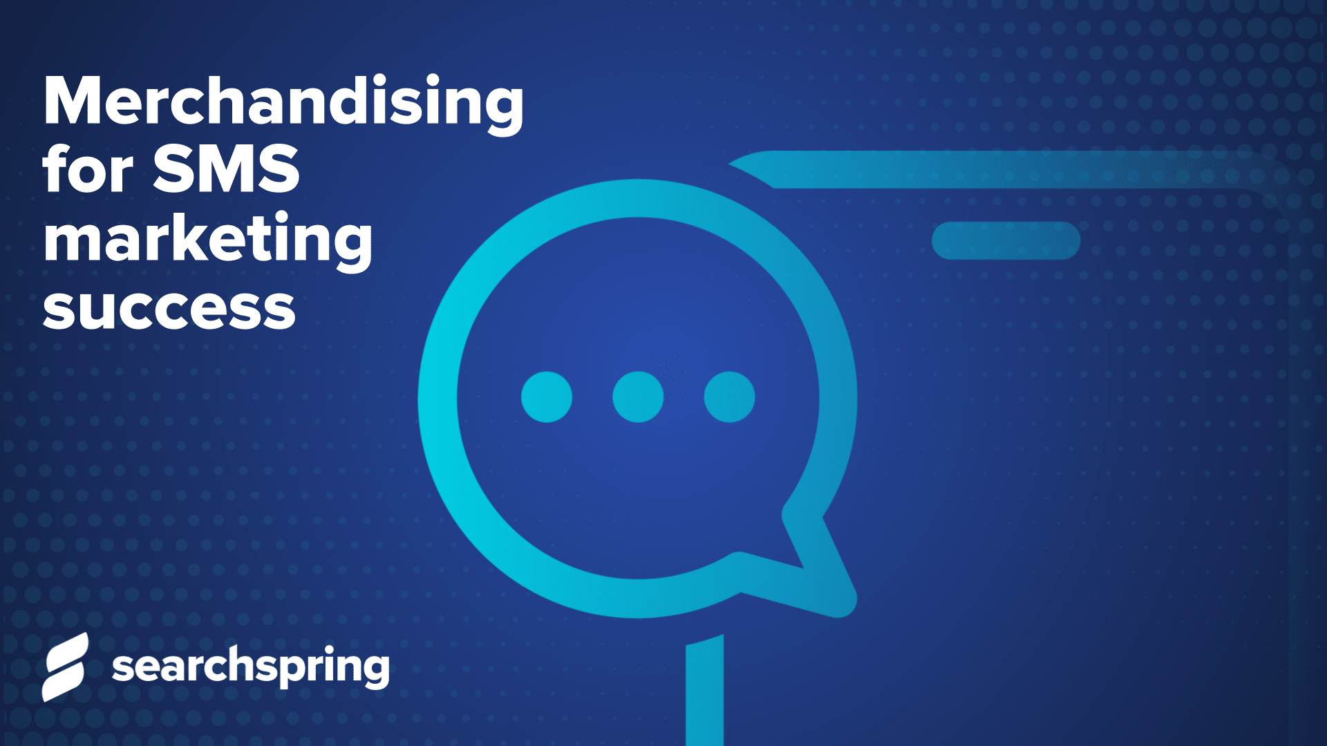 Merchandising for SMS marketing Success - quote bubble - searchspring